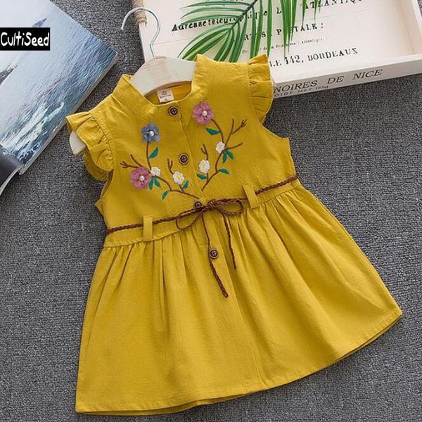 girl's dresses cultiseed baby girl summer dress children embroidery floral cute princess party with bow belt kids sleeveless vest, Red;yellow
girl's dresses cultiseed baby girl summer dress children embroidery floral cute princess party with bow belt kids sleeveless vest, Red;yellow