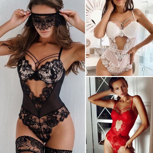 in stock women ladies sleepwear cross-strap lace see-through bodysuit lingerie sleeveless jumpsuit underwear one-piece nightwear, Black;red
in stock women ladies sleepwear cross-strap lace see-through bodysuit lingerie sleeveless jumpsuit underwear one-piece nightwear, Black;red
