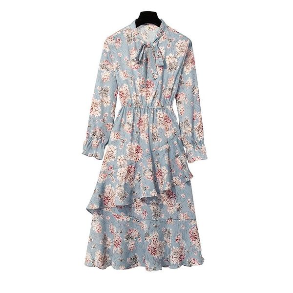 casual dresses fashion plus size dress female spring and autumn ruffled long sleeve floral loose vestoidos 2021 d9, Black;gray
casual dresses fashion plus size dress female spring and autumn ruffled long sleeve floral loose vestoidos 2021 d9, Black;gray