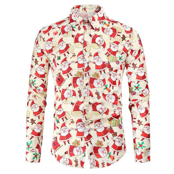 men's casual shirts 3d pront mens blouses christmas santa claus slim lapel autumn simmer long sleeve fancy shirt button ugly pullover b, White;black
men's casual shirts 3d pront mens blouses christmas santa claus slim lapel autumn simmer long sleeve fancy shirt button ugly pullover b, White;black