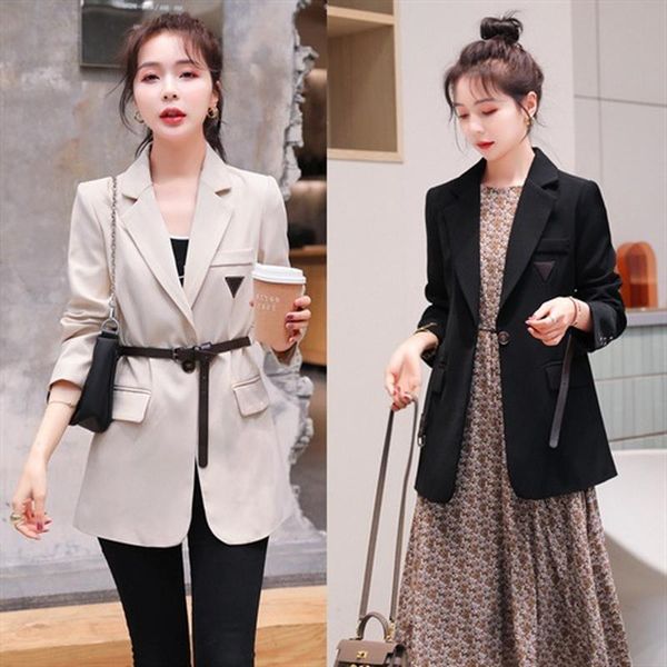 women's suits & blazers fashion suit coat 2021 spring dress one button belt ol slim medium length small, White;black
women's suits & blazers fashion suit coat 2021 spring dress one button belt ol slim medium length small, White;black