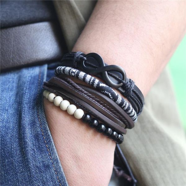 charm bracelets infinity multilayer wing feather cross beads rope wrap woven rivet leather men women fashion bangle male jewelry, Golden;silver
charm bracelets infinity multilayer wing feather cross beads rope wrap woven rivet leather men women fashion bangle male jewelry, Golden;silver