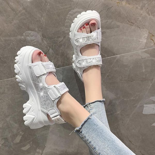 sandals platform women crystal summer shoes casual outdoor open toe thick sole black white
sandals platform women crystal summer shoes casual outdoor open toe thick sole black white