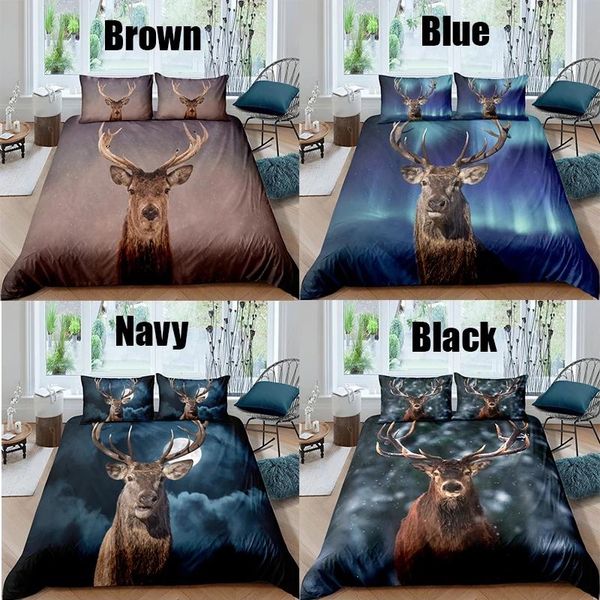 bedding sets elk deer printed duvet cover set 3d bed linen kids full size quilt twin home textile decor
bedding sets elk deer printed duvet cover set 3d bed linen kids full size quilt twin home textile decor