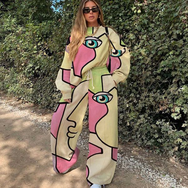 women's two piece pants rosa graffiti eyes ptint face fine ensemble casual sweatpants fashion matching set streetwear harajuku ukyj, White
women's two piece pants rosa graffiti eyes ptint face fine ensemble casual sweatpants fashion matching set streetwear harajuku ukyj, White