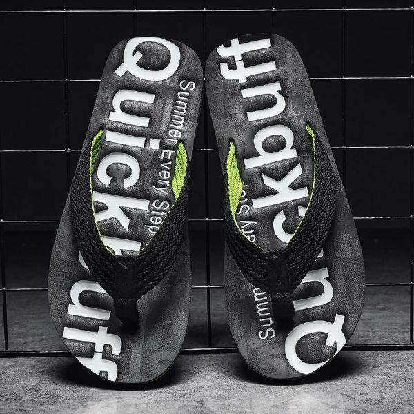 slippers summer men's fashion outdoor youth trend non-slip beach flip flops, Black
slippers summer men's fashion outdoor youth trend non-slip beach flip flops, Black