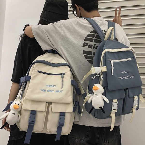 backpack multi-pocket dwaterproof water nylon english fashion embroidered student bag female schoolbag book
backpack multi-pocket dwaterproof water nylon english fashion embroidered student bag female schoolbag book