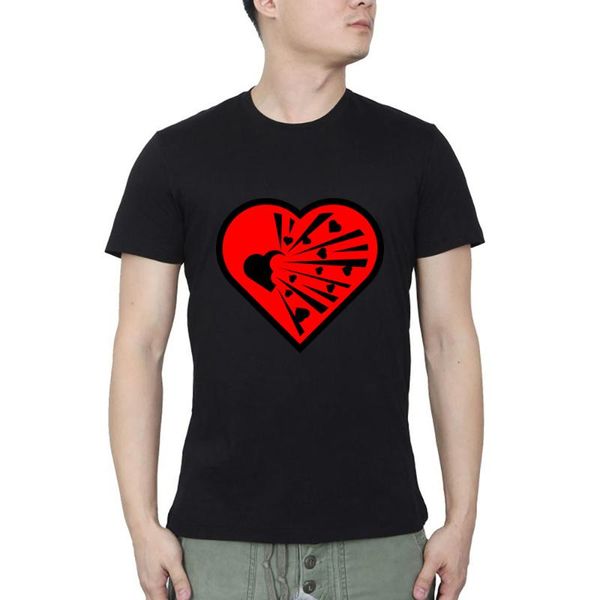 men's t-shirts explosive heart fashion for men sale, White;black 
men's t-shirts explosive heart fashion for men sale, White;black