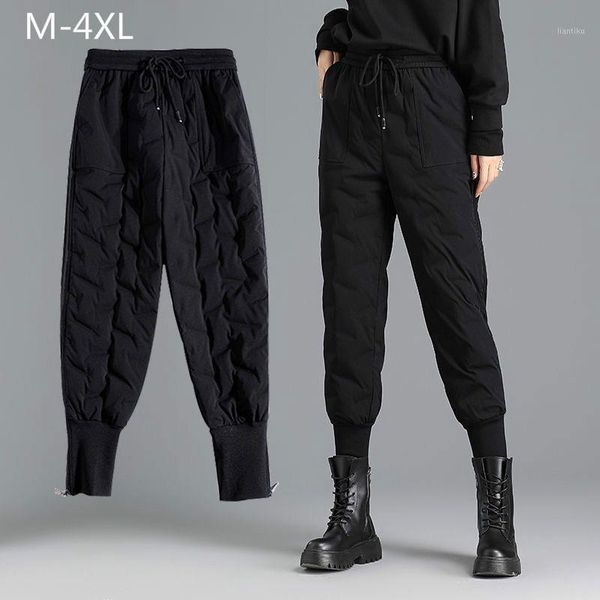 running pants women casual thickened loose black warm sport white duck down harem 2001, Black;blue
running pants women casual thickened loose black warm sport white duck down harem 2001, Black;blue