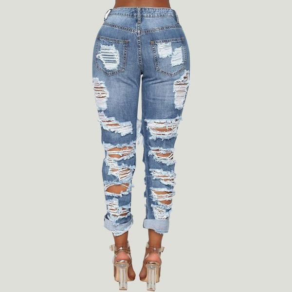 women's jeans women elastic hole pocket casual denim slim tight pencil pants female high waist personality ripped beggar yl5, Blue
women's jeans women elastic hole pocket casual denim slim tight pencil pants female high waist personality ripped beggar yl5, Blue