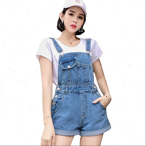short denim overalls cotton women jumpsuit romper high waist casual fashion jeans playsuit washed pocket 2021 summer clothing, Black;white
short denim overalls cotton women jumpsuit romper high waist casual fashion jeans playsuit washed pocket 2021 summer clothing, Black;white