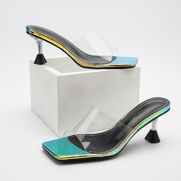 slippers female shoes transparent square toe women heels multicolored sandals slides rubber flip flops 2021 high thin hawaiian p, Black
slippers female shoes transparent square toe women heels multicolored sandals slides rubber flip flops 2021 high thin hawaiian p, Black