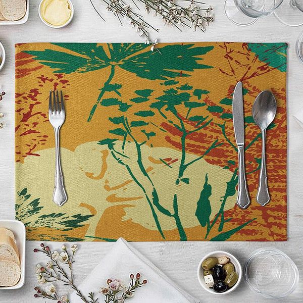 mats & pads geometric leaf pattern mat tableware drink cup for kitchen dining table placemat accessories
mats & pads geometric leaf pattern mat tableware drink cup for kitchen dining table placemat accessories