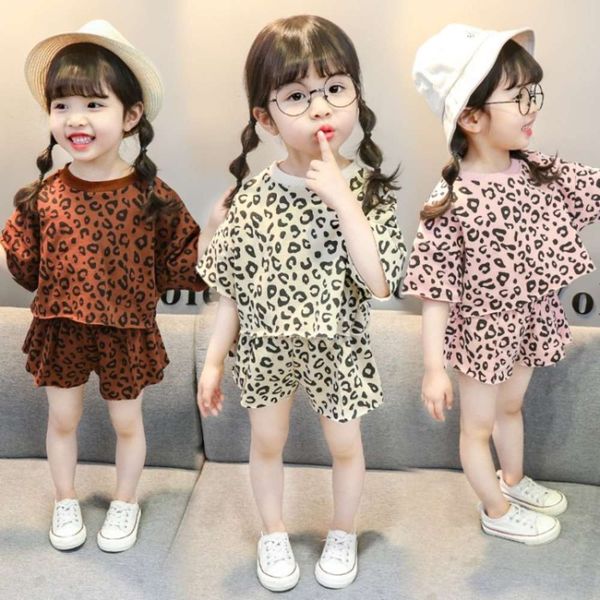 2021 new children's spring and summer baby girl's suit korean style leopard two piece set, White
2021 new children's spring and summer baby girl's suit korean style leopard two piece set, White