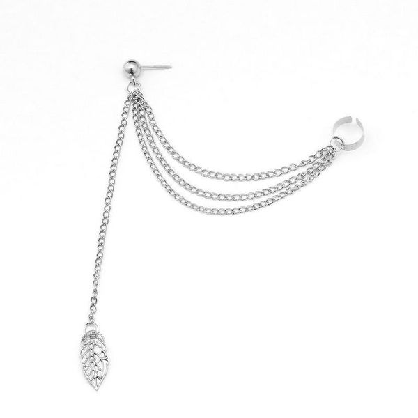 stud 1 pcs women long earrings punk rock metal leaves tassel chain dangle ear cuff wrap clip party wedding jewelry, Golden;silver
stud 1 pcs women long earrings punk rock metal leaves tassel chain dangle ear cuff wrap clip party wedding jewelry, Golden;silver
