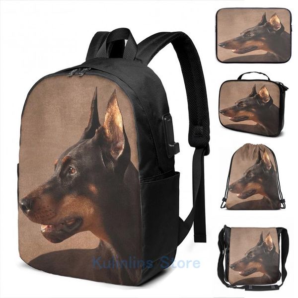 backpack funny graphic print dobermann doberman pinscher usb charge men school bags women bag travel laptop
backpack funny graphic print dobermann doberman pinscher usb charge men school bags women bag travel laptop
