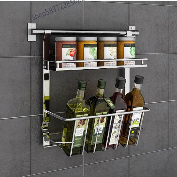 kitchen storage & organization 304 stainless steel perforated rack wall-mounted seasoning household
kitchen storage & organization 304 stainless steel perforated rack wall-mounted seasoning household