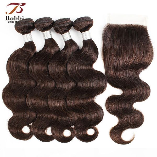 brazilian body wave hair weave bundles with closure color 2 dark brown 4 bundles with 4*4 lace closure remy human hair extensions, Black;brown
brazilian body wave hair weave bundles with closure color 2 dark brown 4 bundles with 4*4 lace closure remy human hair extensions, Black;brown