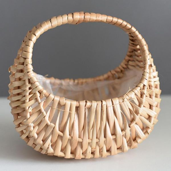 storage baskets 1pc woven flower basket hand-held wedding party decorative gift kitchen container
storage baskets 1pc woven flower basket hand-held wedding party decorative gift kitchen container