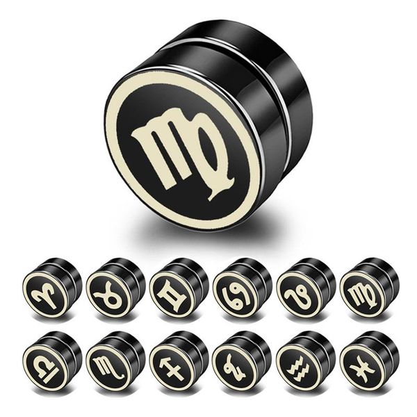 stud titanium steel 12 constellation magnetic earrings for women men black double-sided magnet personality jewelry, Golden;silver
stud titanium steel 12 constellation magnetic earrings for women men black double-sided magnet personality jewelry, Golden;silver