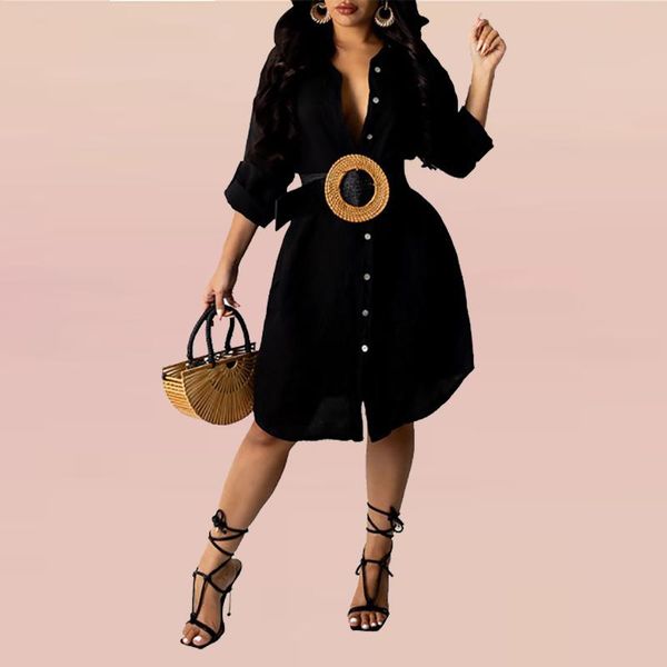 casual dresses women solid cotton long shirt dress spring turn-down collar button party autumn sleeve office lady split, Black;gray
casual dresses women solid cotton long shirt dress spring turn-down collar button party autumn sleeve office lady split, Black;gray
