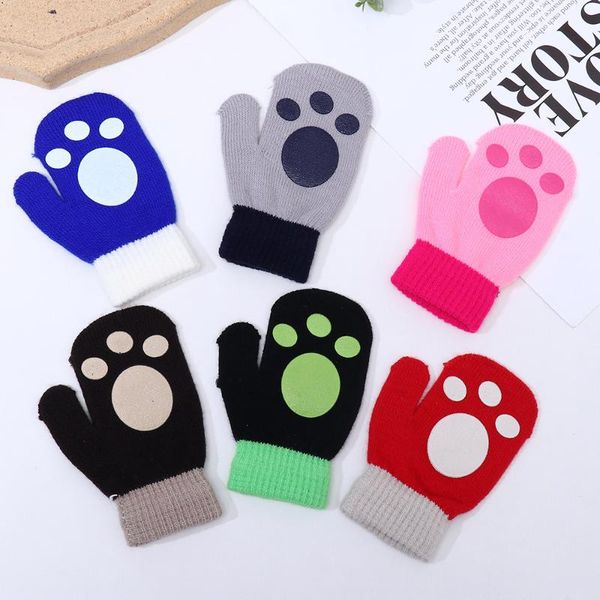 children's mittens 1pair cute footprint knitted children gloves winter girls boys thickening warm baby kids full finger 1-4 years, White
children's mittens 1pair cute footprint knitted children gloves winter girls boys thickening warm baby kids full finger 1-4 years, White