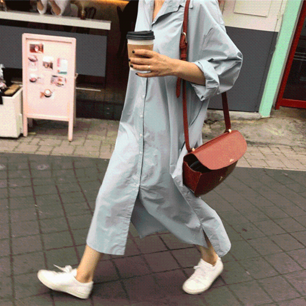 casual dresses bf style plus size shirts dress blue women 2021 buttons korean shirt female loose vestidos long sleeve spring summer, Black;gray
casual dresses bf style plus size shirts dress blue women 2021 buttons korean shirt female loose vestidos long sleeve spring summer, Black;gray