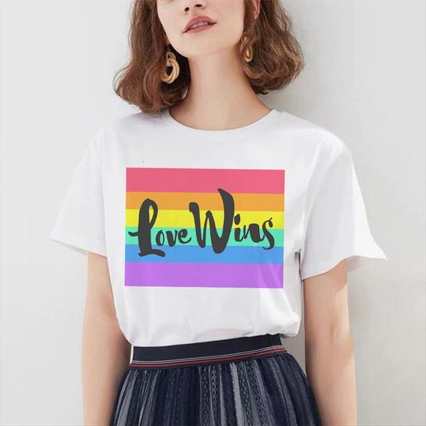 lgbt gay love casual women t shirt o neck rainbow funny for lady yong girl tee ropa mujer, White
lgbt gay love casual women t shirt o neck rainbow funny for lady yong girl tee ropa mujer, White