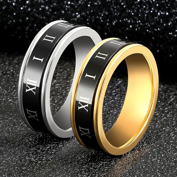 wedding rings fashion luxuxy double layers stainless steel for women trendy jewelry bridal roman number can rotating ring woman, Slivery;golden
wedding rings fashion luxuxy double layers stainless steel for women trendy jewelry bridal roman number can rotating ring woman, Slivery;golden