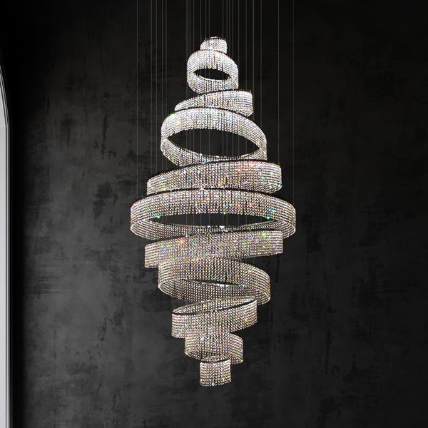chandeliers luxury duplex crystal atmosphere el villa loft stair decorative lights can be customized
chandeliers luxury duplex crystal atmosphere el villa loft stair decorative lights can be customized