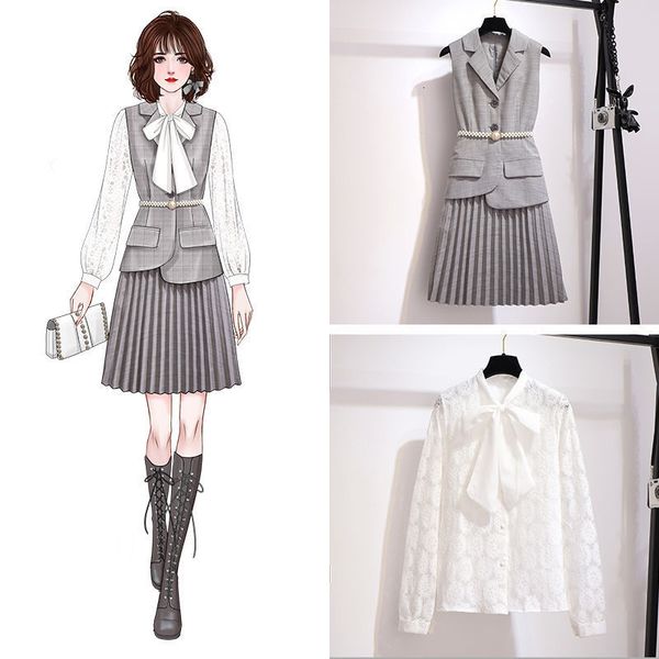 spring and in the autumn feminine fashion two pieces vest female skirt plied y457 rkt7, Black;gray
spring and in the autumn feminine fashion two pieces vest female skirt plied y457 rkt7, Black;gray