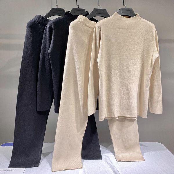 women's two piece pants 2021 ladies ruffles long sleeves wool sweater knitted pieces set outfit wholesale 2523, White
women's two piece pants 2021 ladies ruffles long sleeves wool sweater knitted pieces set outfit wholesale 2523, White