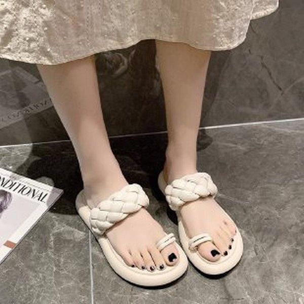 slippers flat for women outdoor ladies clip toe weave beach slides casual platform flip flops woman open comfortable shoes, Black
slippers flat for women outdoor ladies clip toe weave beach slides casual platform flip flops woman open comfortable shoes, Black