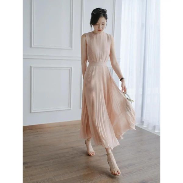 casual dresses vestido francês lindo rosa de colete feminino romântico elegante vestido longo plissado para escritório novo verão, Black;gray
casual dresses vestido francês lindo rosa de colete feminino romântico elegante vestido longo plissado para escritório novo verão, Black;gray