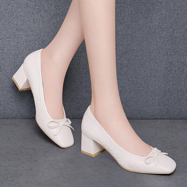 dress shoes genuine leather women's sheepskin mid-heel mary jane ladies fashion casual square toe high heels shallow, Black
dress shoes genuine leather women's sheepskin mid-heel mary jane ladies fashion casual square toe high heels shallow, Black