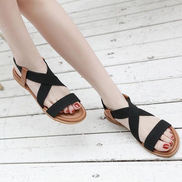 outdoor summer women sandals gladiator 2021 summer flat beach shoes ladies open toe roman sandals sandalias mujer plus size, Black
outdoor summer women sandals gladiator 2021 summer flat beach shoes ladies open toe roman sandals sandalias mujer plus size, Black