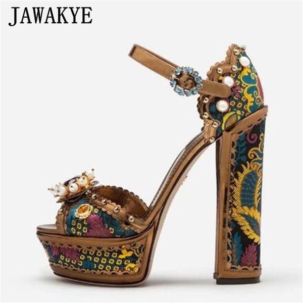 sandals coffee brown gemstone embroider platform women super high heels luxury party shoes formal bridal wedding, Black
sandals coffee brown gemstone embroider platform women super high heels luxury party shoes formal bridal wedding, Black