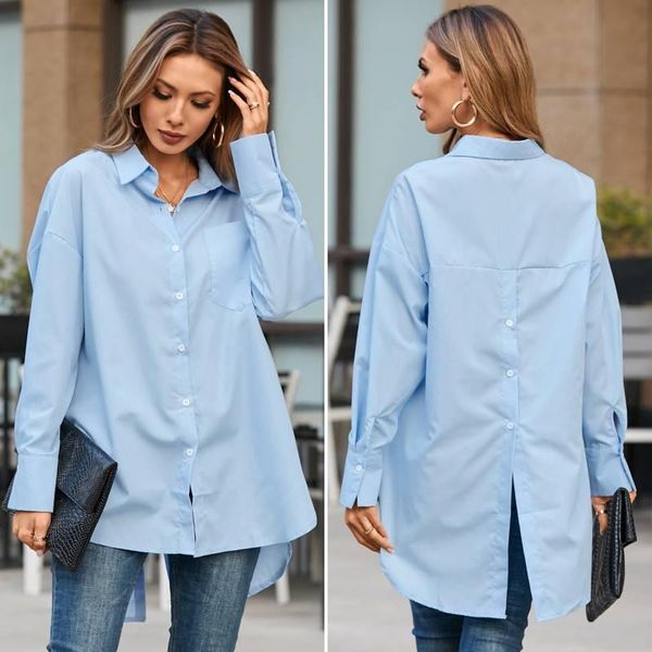 women's blouses & shirts celmia women white 2021 fashion asymmetrical lapel solid long sleeve buttons ladies casual loose blusas 5xl
women's blouses & shirts celmia women white 2021 fashion asymmetrical lapel solid long sleeve buttons ladies casual loose blusas 5xl