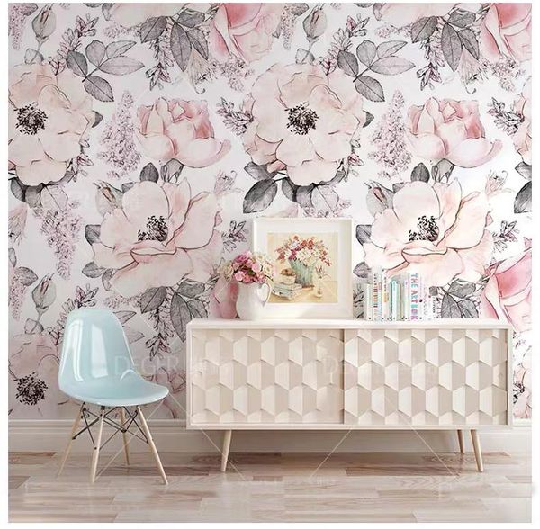 

wallpapers custom for living room 3d wall papers home decor paper mural wallpaper walls rolls floral rose papel de parede