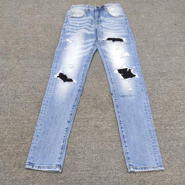 men's jeans autumn male punk rock skinny streetwear denim pant men knee black pleated patch bleached blue ripped distroyed 
men's jeans autumn male punk rock skinny streetwear denim pant men knee black pleated patch bleached blue ripped distroyed