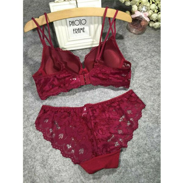 women lace bra set flower push up padded bralette bra panties sexyy lingerie female underwear black white purple 70-85b, Red;black
women lace bra set flower push up padded bralette bra panties sexyy lingerie female underwear black white purple 70-85b, Red;black