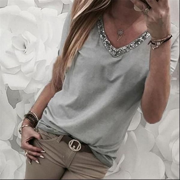 large size 5xl moda mujer 2021 casual short sleeve solid color elegant t shirt fashion t shirts for women, White
large size 5xl moda mujer 2021 casual short sleeve solid color elegant t shirt fashion t shirts for women, White