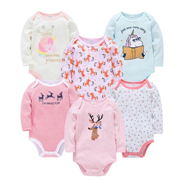 rompers honeyzone 6pcs pink baby bodysuit cartoon print full sleeve infant girl jumpsuit born clothes fashion boy romper unisex, Blue
rompers honeyzone 6pcs pink baby bodysuit cartoon print full sleeve infant girl jumpsuit born clothes fashion boy romper unisex, Blue