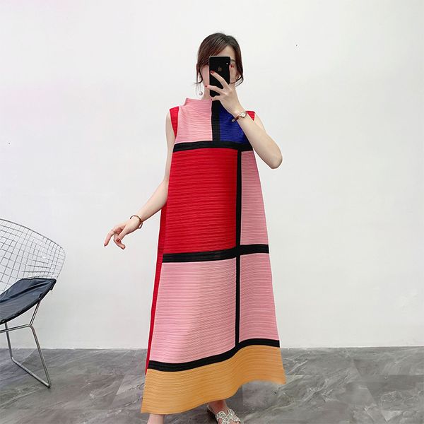 2021 pleated cube color patchwork summer new loose plus size red long sleeveless aesthetic clothes qna2, Black;gray
2021 pleated cube color patchwork summer new loose plus size red long sleeveless aesthetic clothes qna2, Black;gray
