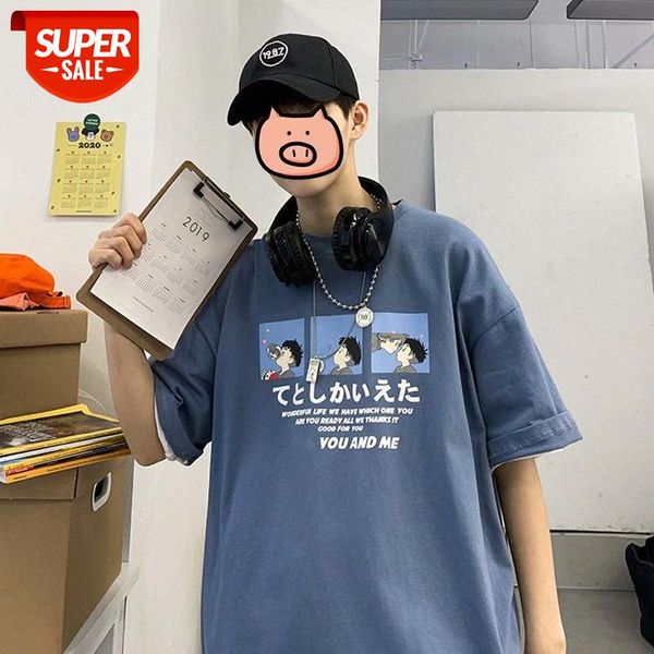 short-sleeved t-shirt men's loose hong kong style half-sleeved shirt all-match casual handsome gas #rh59, White;black
short-sleeved t-shirt men's loose hong kong style half-sleeved shirt all-match casual handsome gas #rh59, White;black