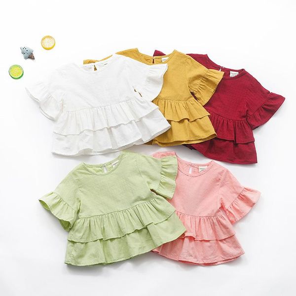candy color baby girl t-shirt dresses cotton ruffles sleeve summer lotus newborn baby clothing princess girl dress clothes, Blue
candy color baby girl t-shirt dresses cotton ruffles sleeve summer lotus newborn baby clothing princess girl dress clothes, Blue