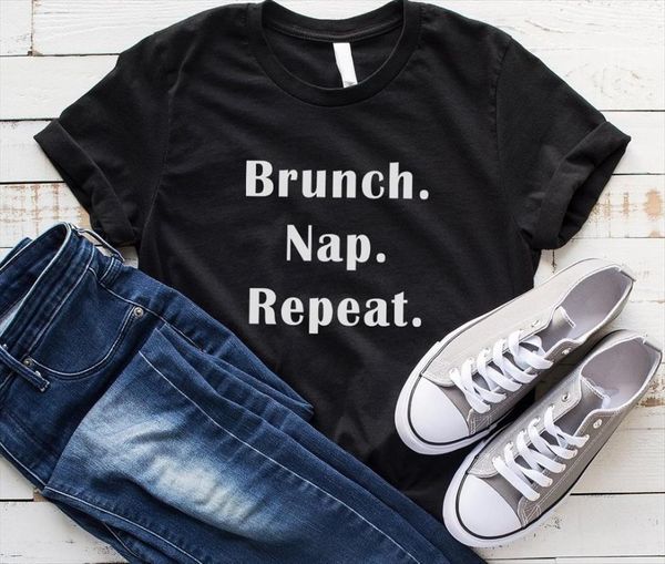 brunch nap repeat cotton womens t shirts casual funny yong girl tee drop ship s 169, White
brunch nap repeat cotton womens t shirts casual funny yong girl tee drop ship s 169, White