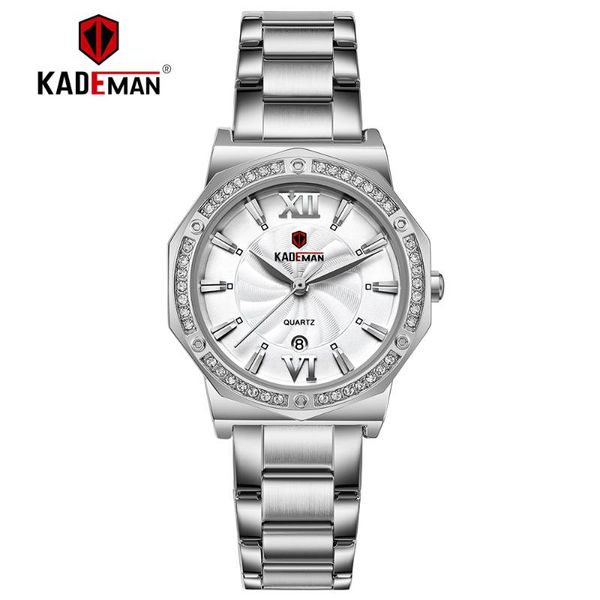 wristwatches 2021 kademan silver wrist watch calendarwomen watches ladies quartz female sport relogio feminino, Slivery;brown
wristwatches 2021 kademan silver wrist watch calendarwomen watches ladies quartz female sport relogio feminino, Slivery;brown