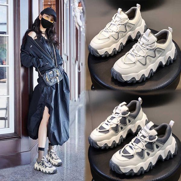 spring 2021 genuine leather women's shoes korean version versatile sports leisure small white shallow mouth thick soled dad, Black
spring 2021 genuine leather women's shoes korean version versatile sports leisure small white shallow mouth thick soled dad, Black