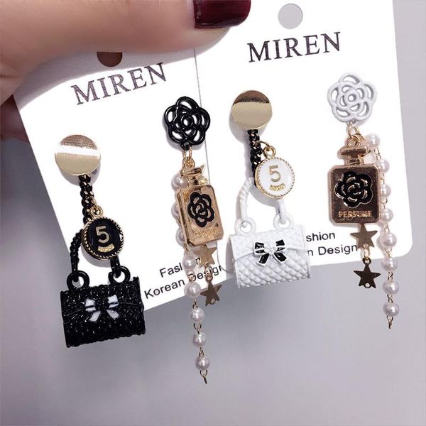 dangle & chandelier south korea's asymmetrical small fragrance wind earrings, perfume bottle number earringsfemale fashion accessories, Silver
dangle & chandelier south korea's asymmetrical small fragrance wind earrings, perfume bottle number earringsfemale fashion accessories, Silver